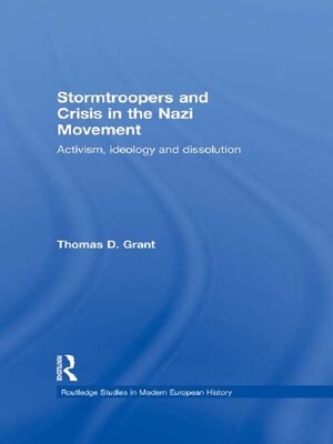 cover image of Stormtroopers and Crisis in the Nazi Movement